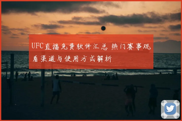 UFC直播免费软件汇总 热门赛事观看渠道与使用方式解析